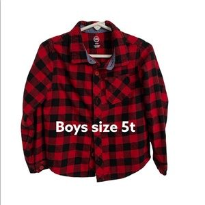 Boys 5t flannel button up